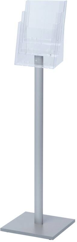 SHOWDOWN A4 Broschürenständer Silber MB3C230 330 (B) x 330 (T) x 1.165 (H) mm MB3C230