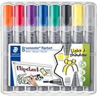 STAEDTLER Lumocolor Flipchart-Marker 5,0 mm Mehrfarbig Nachfüllbar 8 Stück