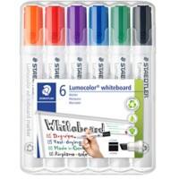 STAEDTLER Lumocolor Whiteboard Marker Farbig assortiert Keilspitze 5 mm 6 Stück