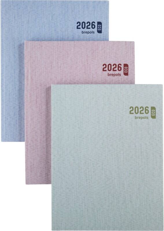 Agenda Brepols Timing 2026 Spécial 1 Semaine sur 2 pages Allemand, Anglais, Français, Italien, Néerlandais, Espagnol Bleu 0,136,2065,06,6,0