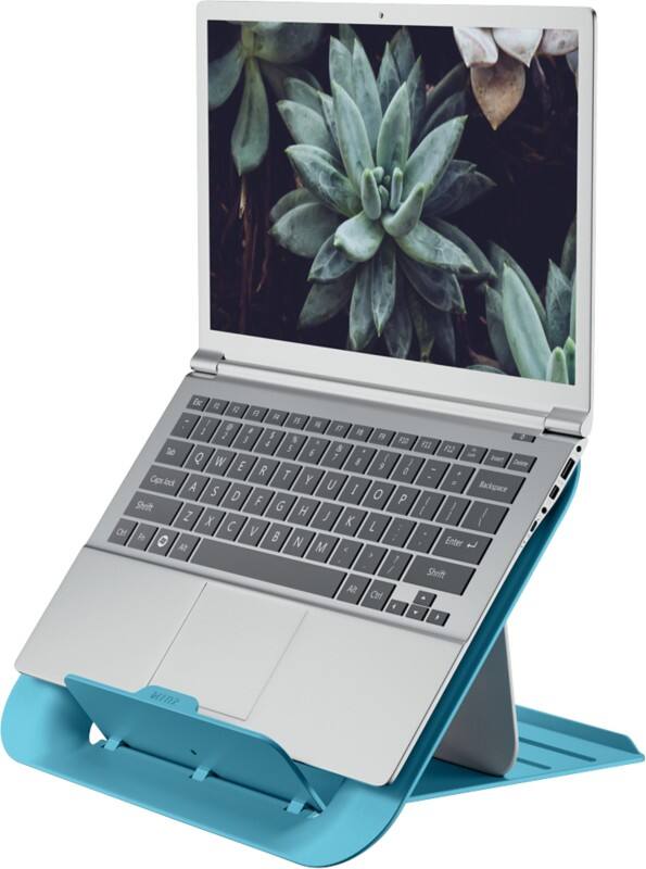 Leitz Ergo Cosy Ergonomischer Höhenverstellbarer Laptopständer 6426 Tragbar Bis zu 17" Blau