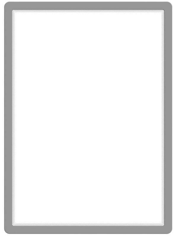 Cadre d'affichage Djois Magneto A2 Magnétique Gris Adhésif PVC (Polychlorure de vinyle) 192950 46,2 (L) x 0,2 (P) x 63,6 (H) cm