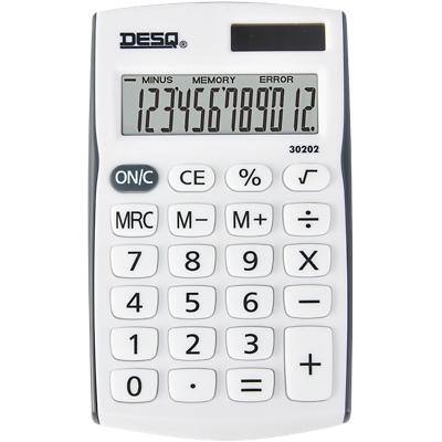 Calculatrice de poche Desq 30202 12 chiffres Double alimentation