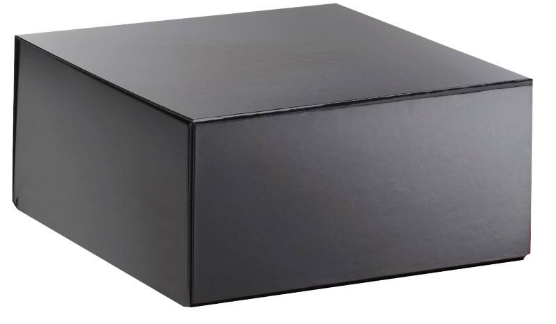 Raja Geschenkbox Schwarz 225 x 225 x 105 mm 10 Stück