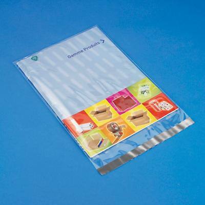 RAJA Sachet plastique à fermeture Zip et bande d'écriture - 10 x