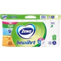 Zewa Bewährt Toilettenpapier 3-lagig Weiss 16 Rollen à 150 Blatt