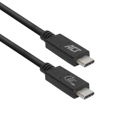 Câble USB-C ACT AC7401 Noir 1 m