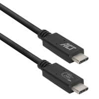 ACT USB-C-Kabel AC7451 Schwarz 0,8 m