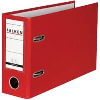 Falken Ordner A5 80 mm Rot 11285749000F Pappkarton, PP (Polypropylen) Querformat