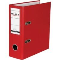 Falken Ordner A5 80 mm Rot 11285657 Pappkarton, PP (Polypropylen) Hochformat