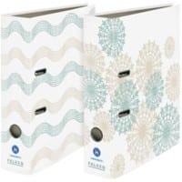 Classeur à levier Falken Pure Green A4 80 mm Assortiment 24001000000F Carton, PP (Polypropylène) 10 Unités