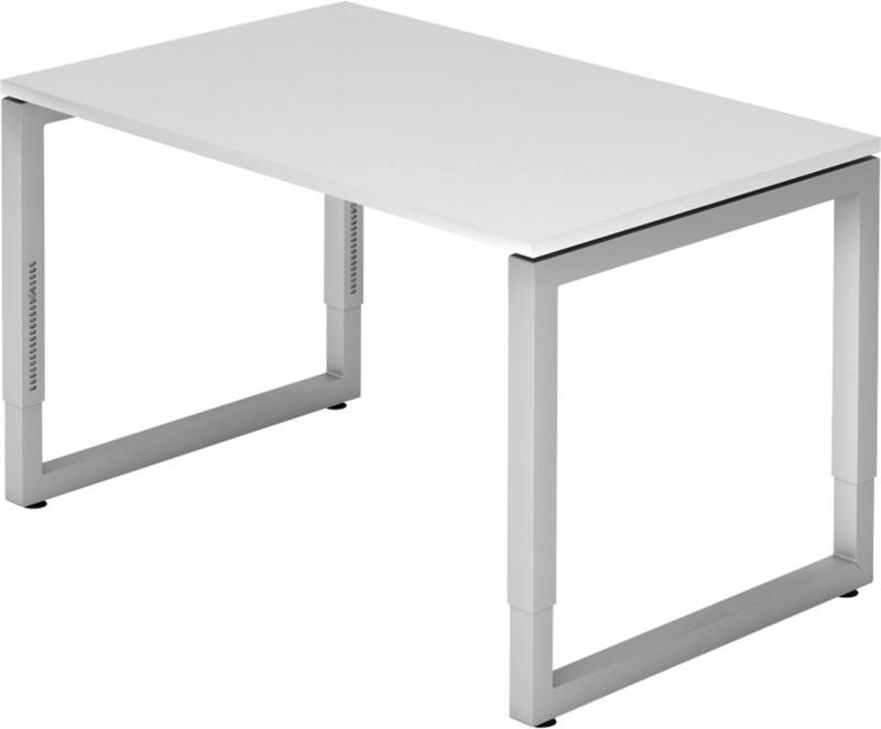 Bureau Hammerbacher R Series VRS Hauteur ajustable Rectangulaire Blanc Joue 1200 (L) x 800 (P) x 850 (H) mm Acier, Aggloméré