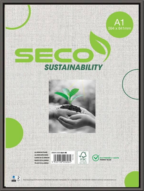 Seco A1 Bilderrahmen ALA1-BK 60,4 (B) x 2,1 (T) x 85 (H) cm ALA1-BK