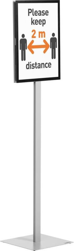 Présentoir sur pied DURABLE Info Stand Basic A3 Métal, Plastique Anthracite, Gris 501357