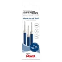 Ensemble de recharges pour stylo roller Pentel LR7-3C Bleu 0,35 mm 3 unités