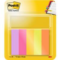 Post-it Index-Karten 1,3 x 4,5 mm Farbig sortiert 50 Blatt 5 Stück