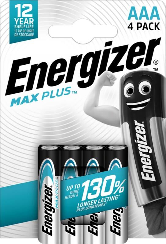 Energizer Batterien Max Plus AAA LR03 1200 mAh Alkali 1.5 V 4 4 Stück