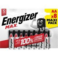 Energizer Batterien Max AA LR6 2550 mAh Alkali 1.5 V 8 8 Stück