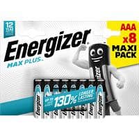Pile Energizer Max Plus AAA alcaline LR03 1 200 mAh 1,5 V 8 unités