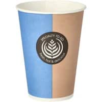 Gobelets jetables PAPSTAR Jetables Carton, PE (Polyéthylène) 180 ml Marron 100 unités