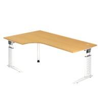 Bureau Hammerbacher US82 200 x 120 cm Blanc, Hêtre