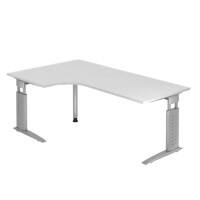 Bureau Hammerbacher US82 200 x 120 cm Argenté, blanc