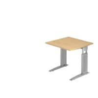 Bureau Hammerbacher US08 80 x 80 cm Argenté, Érable clair