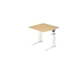 Bureau Hammerbacher US08 80 x 80 cm Blanc, Érable clair