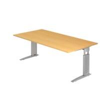 Bureau Hammerbacher US2E 200 x 100 cm Argenté, Hêtre
