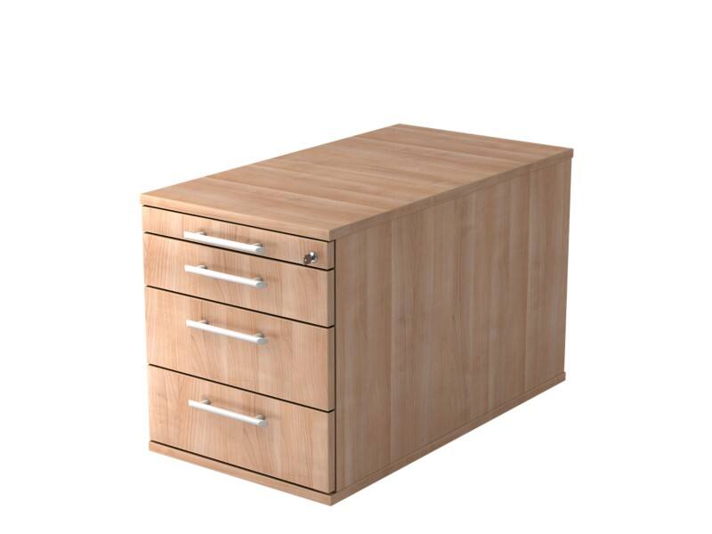 Hammerbacher Rollcontainer TC30 RE Braun Walnuss 428 x 800 x 512 mm