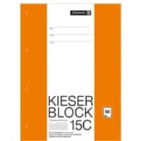 Bloc-notes BRUNNEN Kieser A4 Quadrillé Reliure par collage 50 unités
