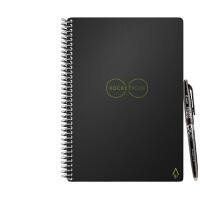 Rocketbook Notizbuch DIN A5 Punktkariert BPA Polyfreier Kunststoff, HPDE (High-Density Polyethylen) Softcover Schwarz Nicht perforiert 32 Seiten
