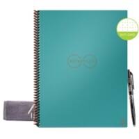 RocketBook Notizbuch EVR-L-RC-CCE-FR Nicht perforiert 32 Seiten Neptune Türkis