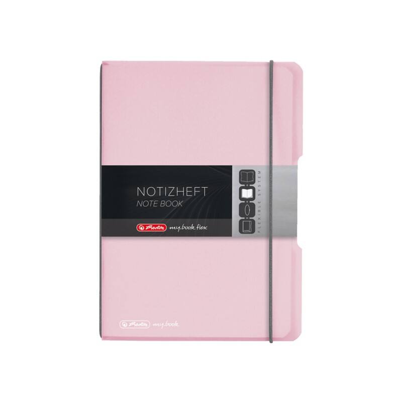 Carnet Herlitz Quadrillé Polypropylène A5 Rose