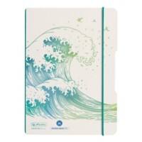 Carnet Herlitz Pointillé Polypropylène A5 Blanc, vert