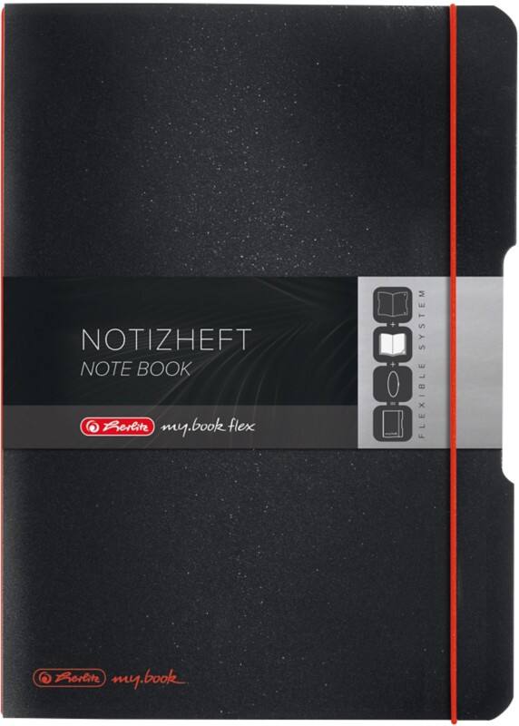 Carnet herlitz A4 Quadrillé PP (polypropylène) Noir Perforé