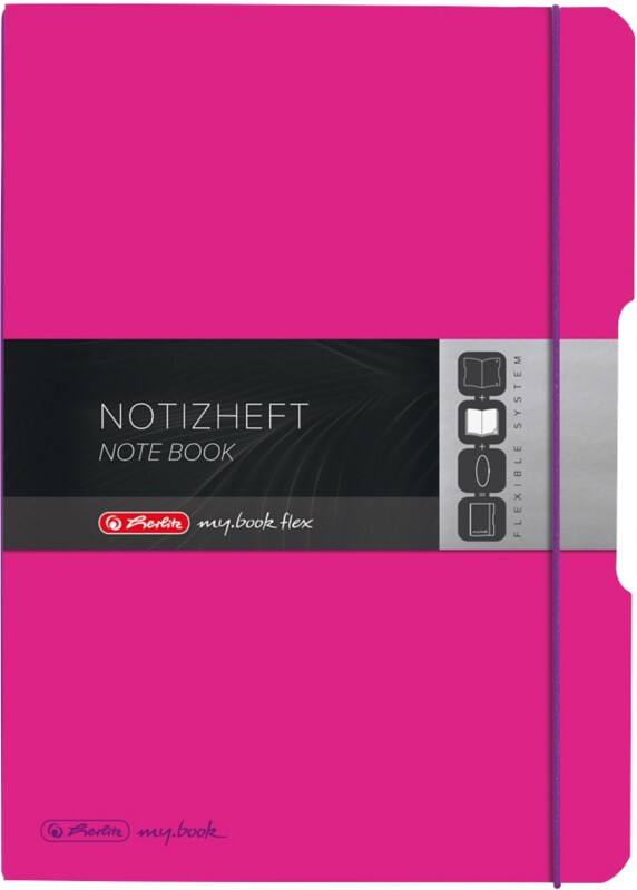 Carnet Herlitz Quadrillé Polypropylène A4 Rose