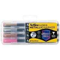 Artline Artline Supreme Metallic 0679200 Metallic-Farben Marker Mittel Kegelförmig 1 mm Farbig assortiert 4 Stück
