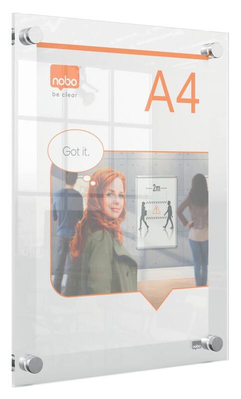 Cadre d'affichage Nobo Premium Plus A4 1915591 26,1 (L) x 2,4 (P) x 34,6 (H) cm 1915591