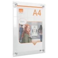 Nobo Premium Plus A4 Inforahmen 1915600 26,1 (B) x 2,4 (T) x 34,6 (H) cm 1915600 A4-Acryl Wiederverwendbar