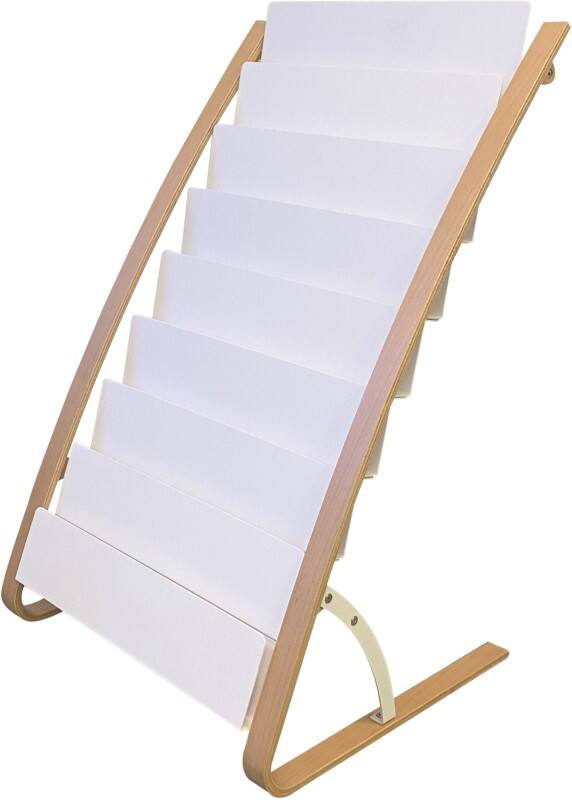 Alba A4 Bodenanzeige Weiss, Braun DDEXPO8W BC 580 (B) x 500 (T) x 930 (H) mm