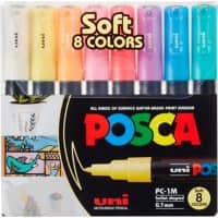 POSCA Farbmarker Farbig Pastell Sortiert 8 Stück
