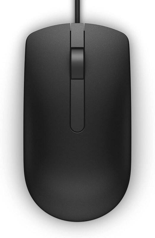 Souris filaire Dell MS116 570-AAIS Avec fil Noir Adapté pour les gauchers