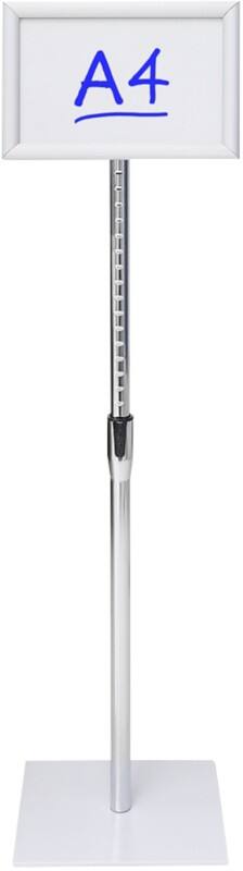 Viking Infoständer A4 Aluminium, Melamin Silber Basic