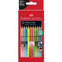 Crayon de couleur Faber Castell Grip 201569 Assortiment 12 unités