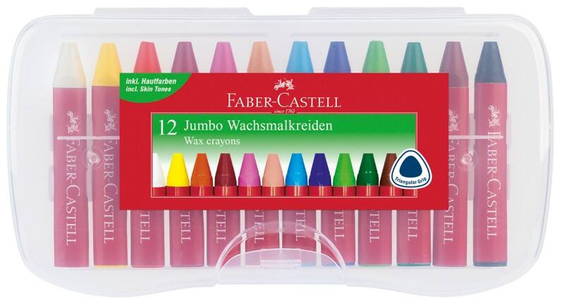 Faber-Castell Wachsmalkreiden Farbig assortiert 12 