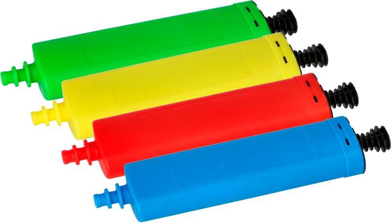 Papstar Luftballons mit Pumpe Farbig sortiert 260 mm x 60 mm