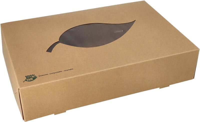 Boîte alimentaire à emporter PAPSTAR Pure Carton Brun 87955 10 Unités