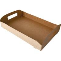 Plateau PAPSTAR Jetable Papier Marron 10 unités