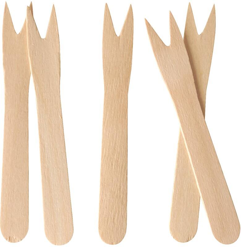 PAPSTAR Pommesgabeln Pure Braun 1000 Stück